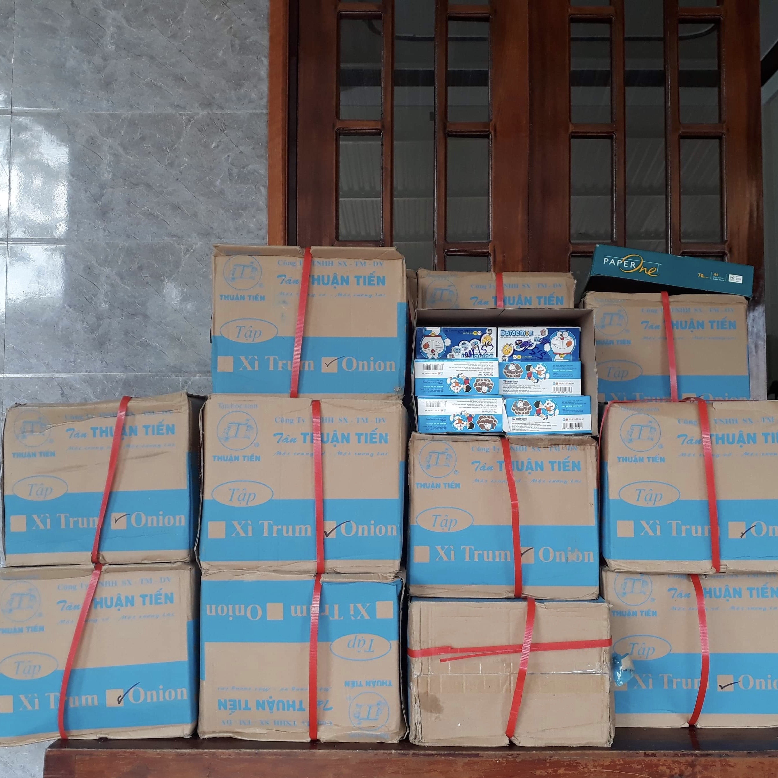 Supplies ready for Ba Nang