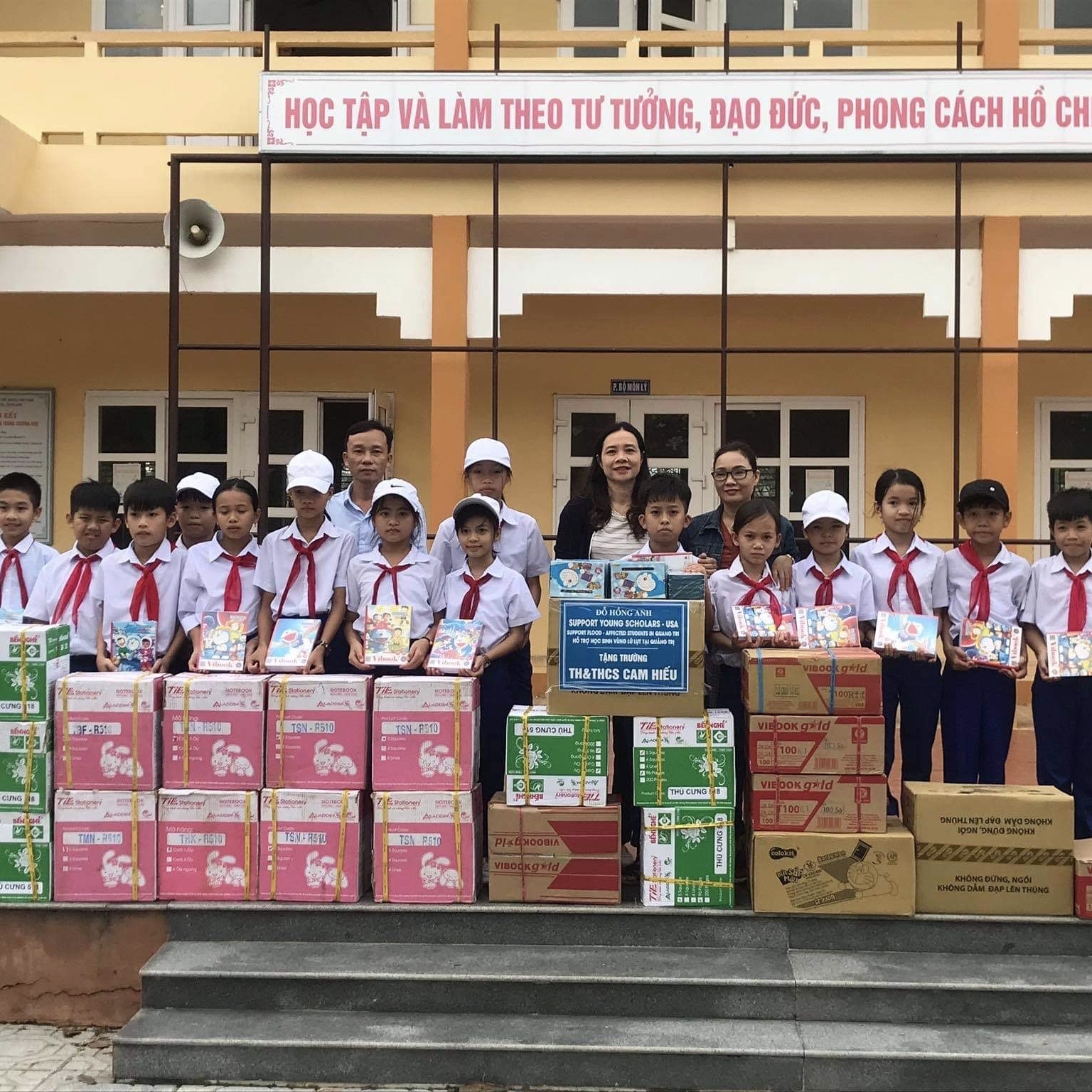 Delivery at Cam Hieu Primiary and Middle School